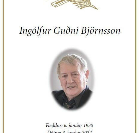 Útför Ingólfs Guðna Björnssonar