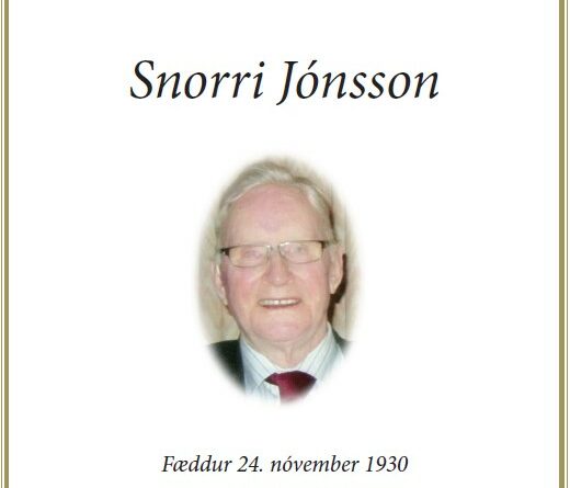 Útför Snorra Jónssonar