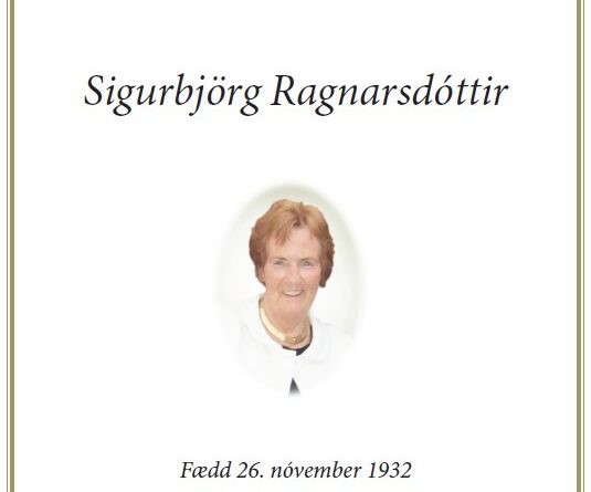Útför Sigurbjargar Ragnarsdóttur