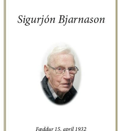 Útför Sigurjóns Bjarnasonar
