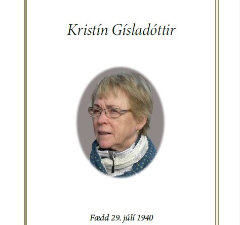 Útför Kristínar Gísladóttur