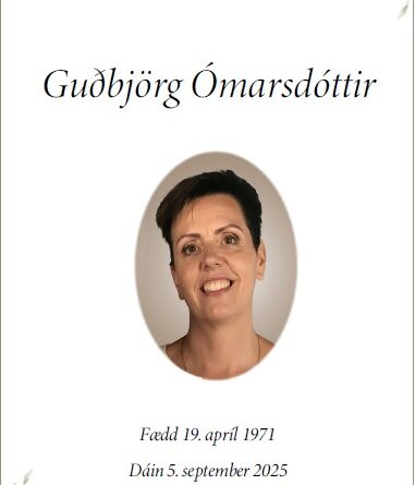 Útför Guðbjargar Ómarsdóttur