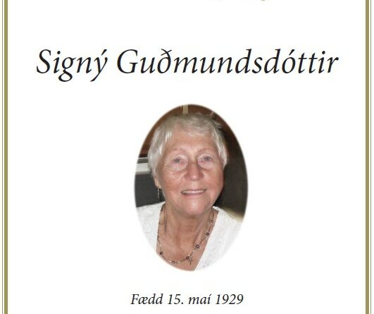 Útför Signýjar Guðmundsdóttur