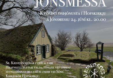 Guðsþjónusta í Hofskirkju 24. júní kl.20