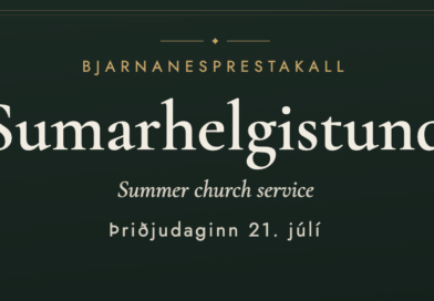 Sumarhelgistundir, þriðjudaginn 21. júlí.
